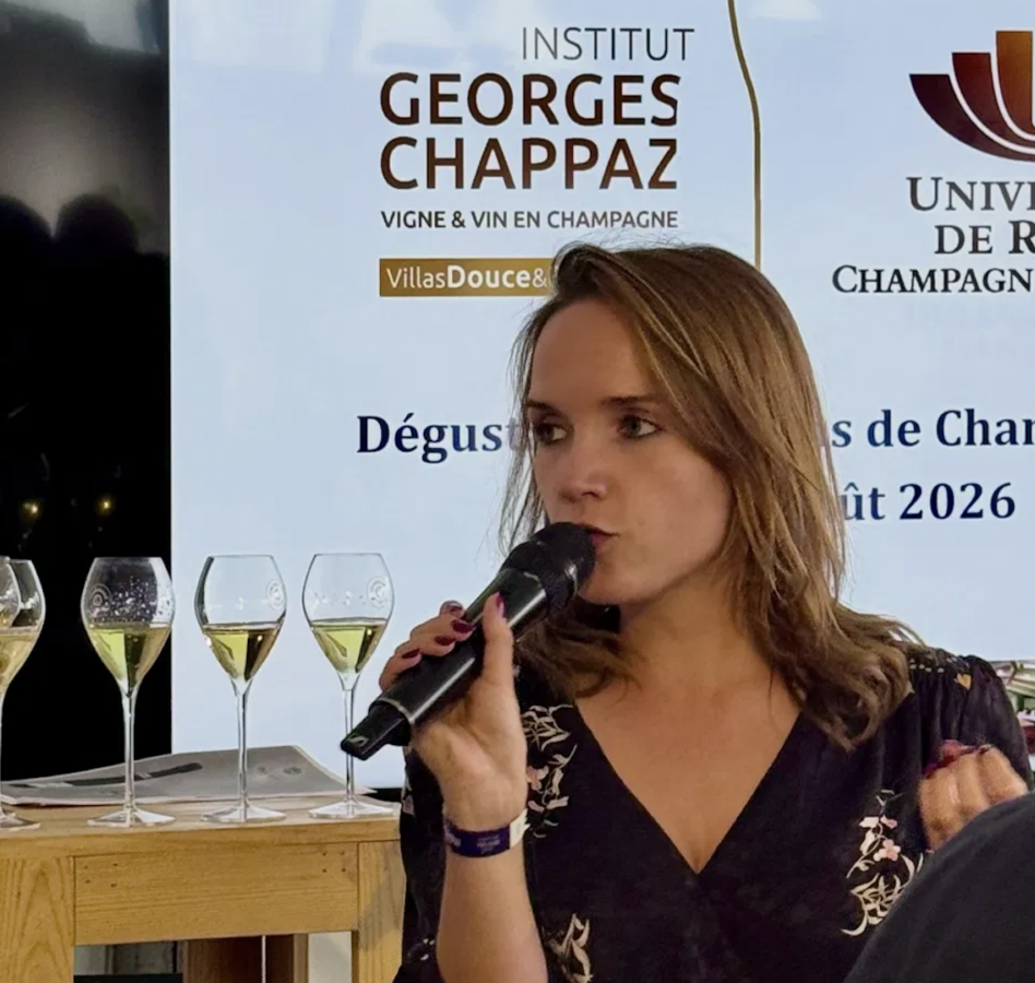 Master class accords mets et champagne Le Macaron Bleu Institut Georges Chappaz Reims